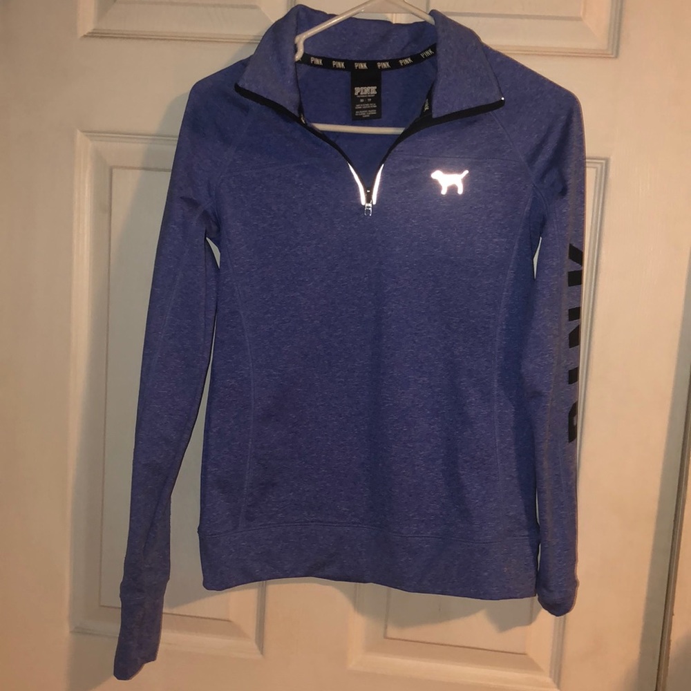 Purple quarter zip